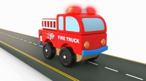 Learn Colors with Street  Vehicles Toys and Toy Bus for Kids