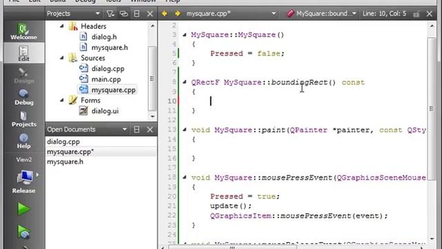C++ Qt 82 - Custom QGraphicsItem смотреть онлайн