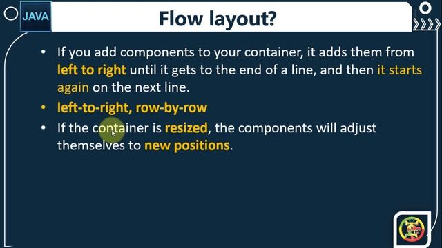 Java GUI #16 Layout Managers. |Flow layout смотреть онлайн