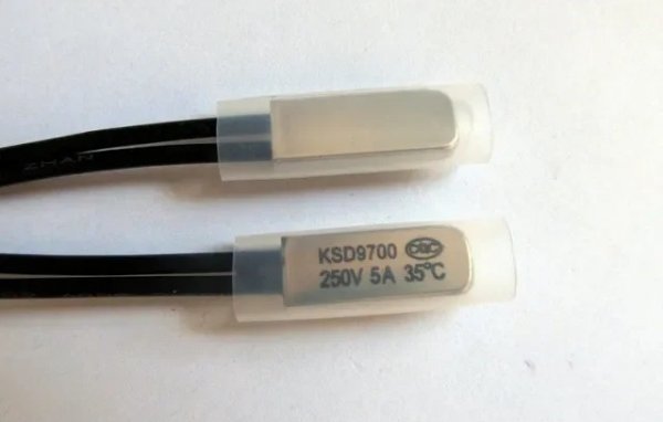 Термовыключатель или термореле, термостат KSD9700 250 В 5A.