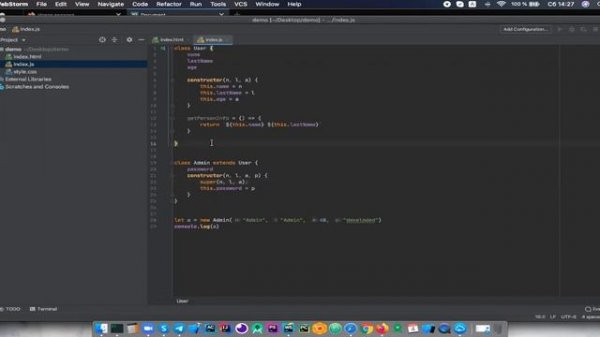 Java Script уроки. Объектно ориентированный JS. Индивидуальный урок с тьютором.