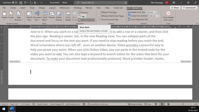 How to start page numbering from third page in Microsoft Word - Custom Page Numbering смотреть онлайн