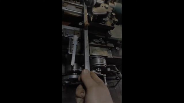 Блок усиление проф. трубы. пробуем катать используя токарный станок