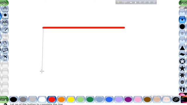 Creating Rectangle by using Line Tool in Tux Paint смотреть онлайн