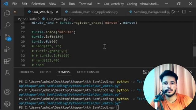 How to Make Your Clock Using Python? Second Hand is moving | Advanced Lec 31 [Hindi] Part-1 смотреть онлайн