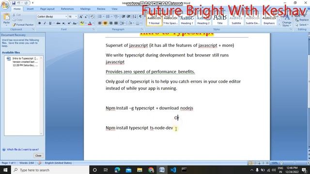 Introduction to TypeScript | SetUp смотреть онлайн