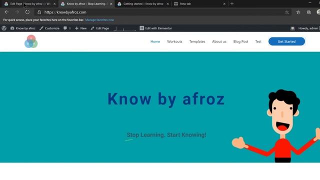 How to add a Page in Menu Header | WordPress | Know by afroz смотреть онлайн