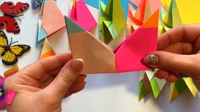 Игрушка АНТИСТРЕСС из бумаги БЕЗ КЛЕЯ / ОРИГАМИ /Toy ANTI-STRESS Made Of Paper WITHOUT ADHESIVE