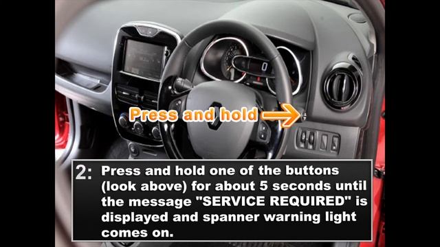 Renault Clio 2012- Service Light Reset guide смотреть онлайн