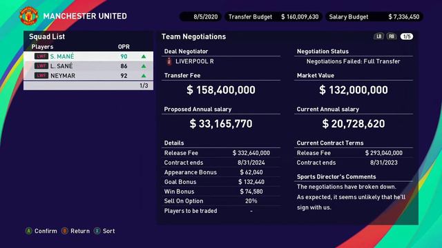 PES 2021 MASTER LEAGUE смотреть онлайн