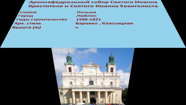 Архикафедральный собор Святого Иоанна Крестителя и Святого Иоанна Евангелиста (Люблин) смотреть онлайн