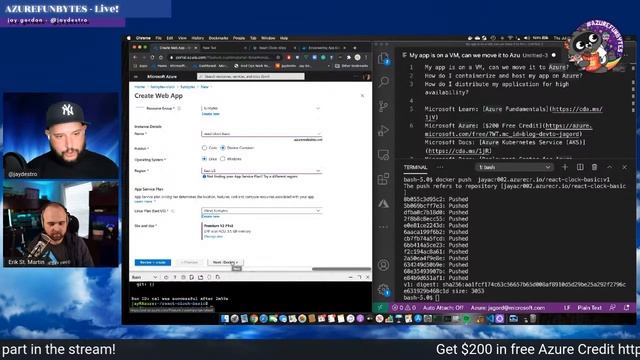 AzureFunBytes Episode 8 - @Azure Containers with @erikstmartin смотреть онлайн