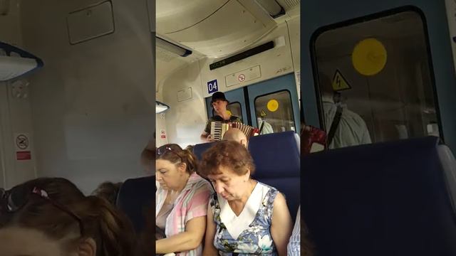 Играй гармонь, виртуоз в электричке! смотреть онлайн