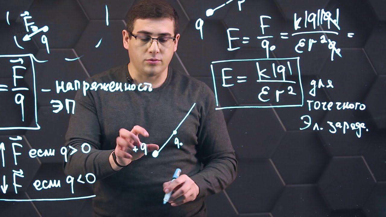 Электрическое поле. Напряженность электрического поля. Силовые линии электрического поля. 10 класс. смотреть онлайн