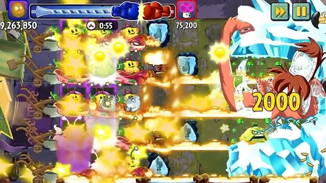 Plants Vs Zombies 2 Max Level and Power Up Homing Thistle VS Red Stinger смотреть онлайн