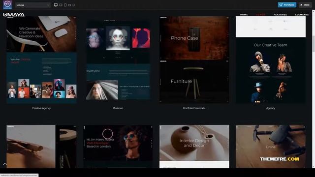 Umaya - Creative Portfolio Agency WordPress Theme creative blog Website Builder смотреть онлайн
