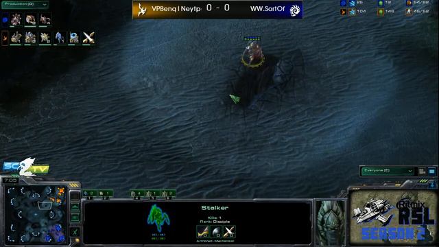 Ritmix RSL II, группа А: VPBenQlNeytpoh vs WWSortOf Game 1 - [Starcraft II] смотреть онлайн