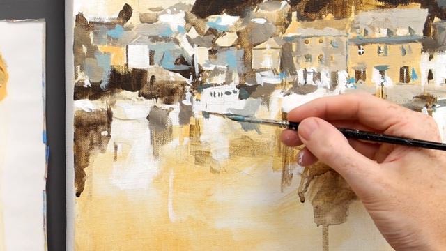 Acrylic Painting Beginners Seascape Tutorial (HD) смотреть онлайн