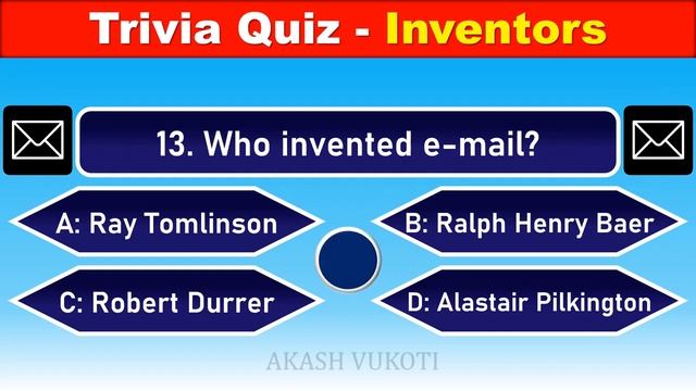 25 General Knowledge Questions with Answers | TRIVIA QUIZ - INVENTORS смотреть онлайн