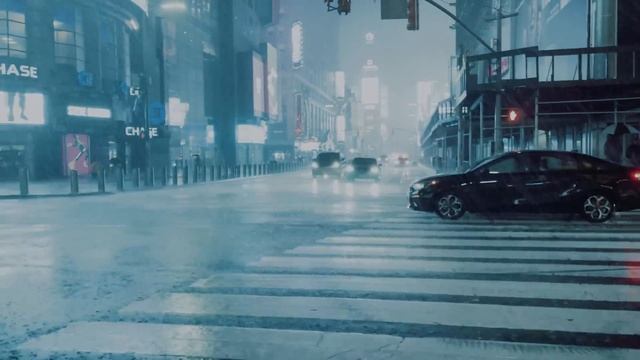 NYC Night Flash Flood Warning - Times Square, New York 4K смотреть онлайн