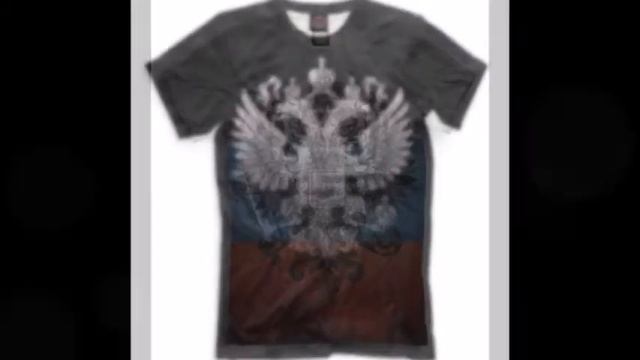 Футболка Россия с гербом. Герб на футболке. Футболки с принтом. Коллекция "Символика РФ". смотреть онлайн
