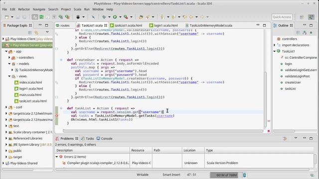 Sessions in Play using Scala смотреть онлайн
