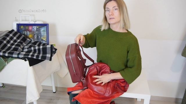 Платье-свитер, новые ботфорты, новая ткань для пальто (ЧТО ШИТЬ?), кожаный рюкзак. смотреть онлайн