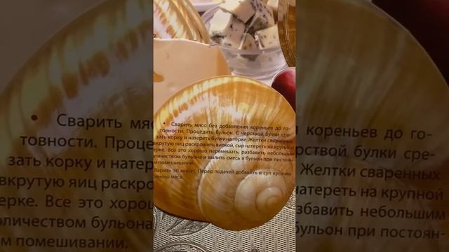 Суп с мясом и сыром/французская кухня