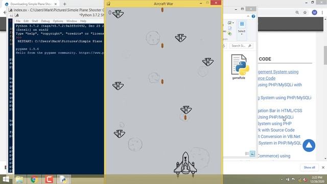 Simple Plane Shooter Game using Pygame смотреть онлайн