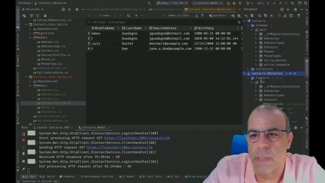Coding with JoeG - Contacts Application - Migrate from Sqlite to SQL Server Part II смотреть онлайн