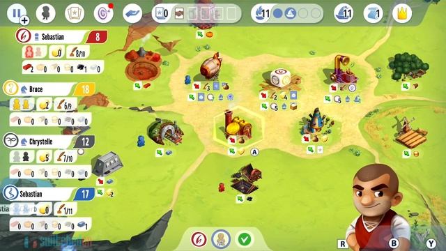 Charterstone Digital Nintendo Switch - full gameplay part 2 смотреть онлайн