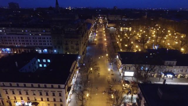 Улица Дерибасовская Одесса с высоты птичьего полета смотреть онлайн