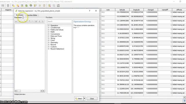 Qgis select data by expression смотреть онлайн
