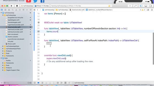 82 Swift Xcode Firebase & Table View Controller смотреть онлайн