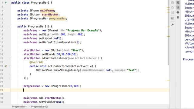 Java Swing (GUI) | JProgressBar Example with Thread смотреть онлайн