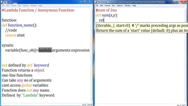 20 | Python Tutorial for Beginners | Anonymous Functions | Lambda смотреть онлайн