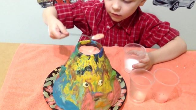 Делаем опыты, извержение вулкана, Experiment Volcano