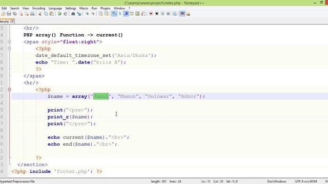 PHP Array Functions Bangla Tutorial Part-32 (current) смотреть онлайн