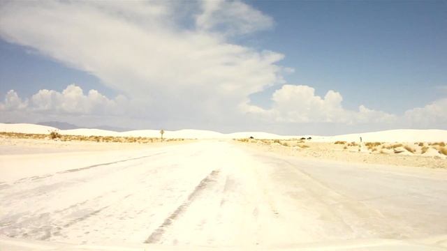 Drive through White Sands National Monument-HD смотреть онлайн