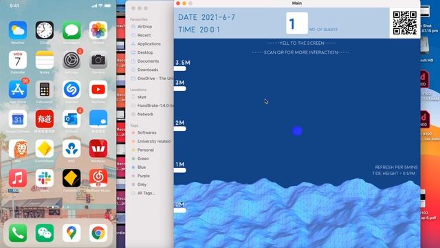 Wave tide processing sketch example#3DPerlinnoise#bouncingball3D#jsonapidata#interactivesound смотреть онлайн