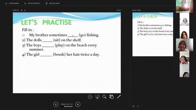PRESENT SIMPLE LESSON смотреть онлайн