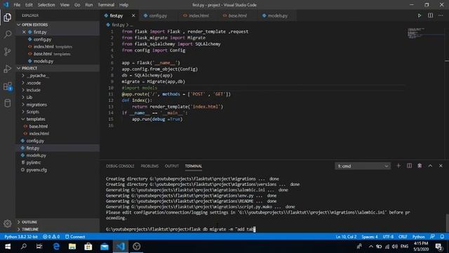 Flask course Arabic , episode 9 , database , كورس فلاسك الحلقة التاسعة смотреть онлайн
