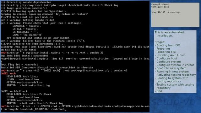 Arch Linux installation recording to kernel 5.8.7-arch1-1 (core) смотреть онлайн
