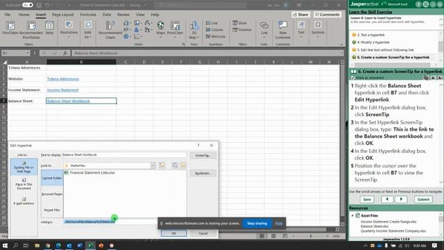 JA Excel 8 3 Modifying Deleting Hyperlinks смотреть онлайн