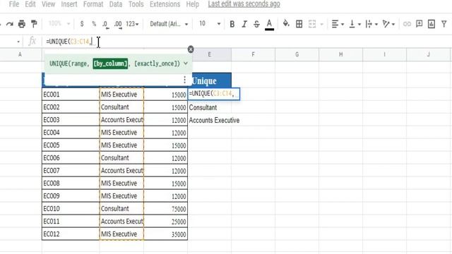 How to Use of Unique Value Function in Excel ll Using of Unique Value Function in Excel ll смотреть онлайн