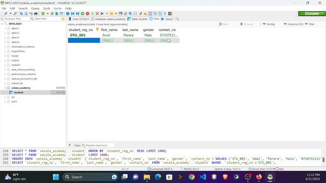 How to update database data with mySQL queries | Question Set -6(Java Institute Advanced Technology смотреть онлайн