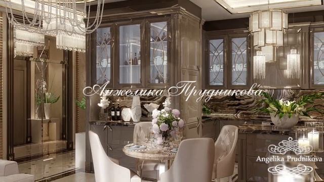 Интерьер кухни-гостиной в частном доме от Анжелики Прудниковой смотреть онлайн