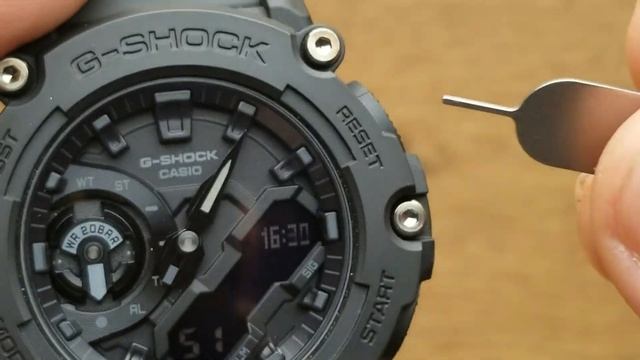 Gshock GA 2200 - Setting time and date tutorial on module 5674 смотреть онлайн