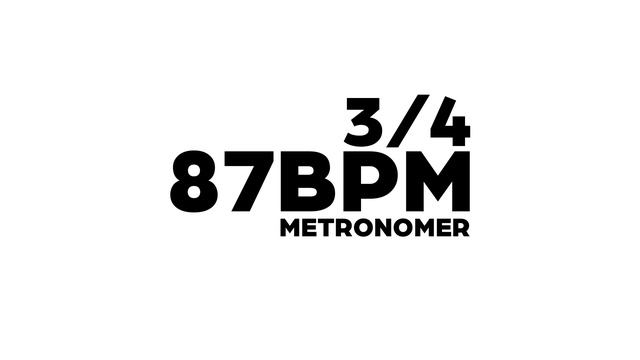 87 BPM Metronome 3/4 смотреть онлайн