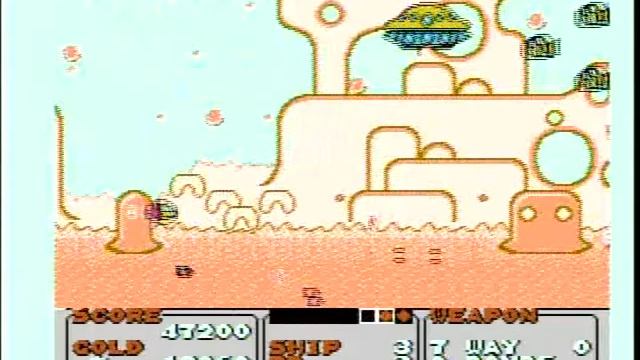 Fantasy Zone on famicom, levels 1-3 смотреть онлайн